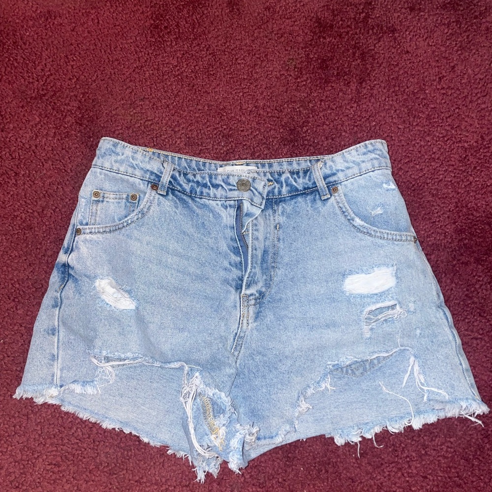 denim shorts